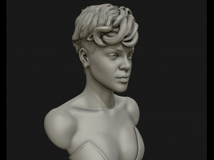 rihanna sculpture ready to print 3d print model 3Dプリントモデル