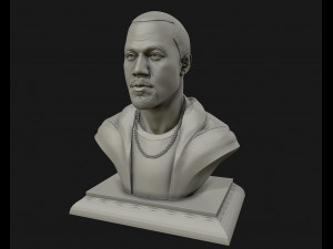 kanye west 3d printable sculpture 3d print model 3D Print Model