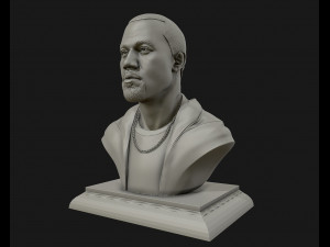 kanye west 3d printable sculpture 3d print model 3D Print Model