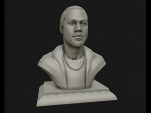 kanye west 3d printable sculpture 3d print model 3D Print Model
