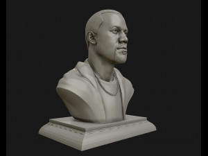 kanye west 3d printable sculpture 3d print model 3D Print Model
