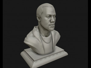 kanye west 3d printable sculpture 3d print model 3D Print Model