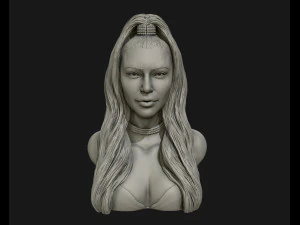 Скульптура Ким Кардашьян, готовая к печати 3D-модель для печати 3D Принт Модель