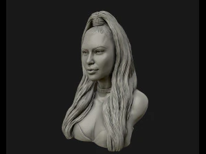 किम कार्दशियन मूर्तिकला 3डी प्रिंट मॉडल प्रिंट करने के लिए तैयार है 3D प्रिंट मॉडल