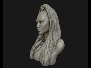 kim kardashian sculpture ready to print 3d print model Model Cetak 3D
