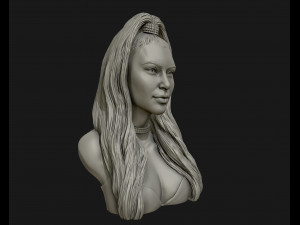 kim kardashian sculpture ready to print 3d print model Model Cetak 3D