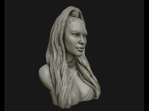 किम कार्दशियन मूर्तिकला 3डी प्रिंट मॉडल प्रिंट करने के लिए तैयार है 3D प्रिंट मॉडल