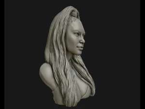 किम कार्दशियन मूर्तिकला 3डी प्रिंट मॉडल प्रिंट करने के लिए तैयार है 3D प्रिंट मॉडल