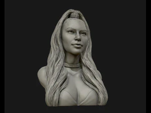 किम कार्दशियन मूर्तिकला 3डी प्रिंट मॉडल प्रिंट करने के लिए तैयार है 3D प्रिंट मॉडल