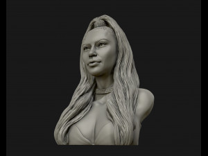 kim kardashian sculpture ready to print 3d print model Model Cetak 3D