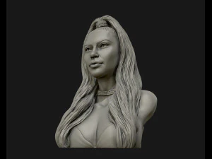 किम कार्दशियन मूर्तिकला 3डी प्रिंट मॉडल प्रिंट करने के लिए तैयार है 3D प्रिंट मॉडल