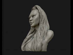 kim kardashian sculpture ready to print 3d print model Model Cetak 3D