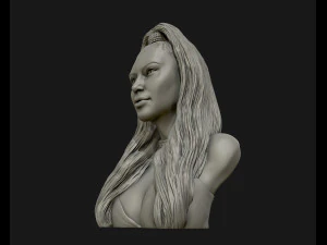 किम कार्दशियन मूर्तिकला 3डी प्रिंट मॉडल प्रिंट करने के लिए तैयार है 3D प्रिंट मॉडल