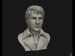 elvis presley sculpture ready to print 3d print model 3D Print Model