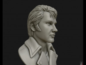 elvis presley sculpture ready to print 3d print model 3D 프린트 모델