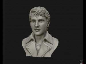 elvis presley sculpture ready to print 3d print model 3D 프린트 모델