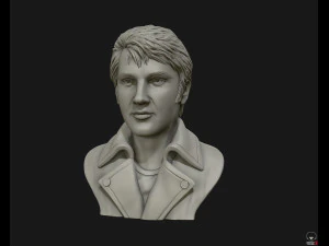 elvis presley sculpture ready to print 3d print model 3D Print Model