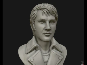 elvis presley sculpture ready to print 3d print model 3D Print Model