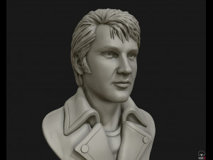 elvis presley sculpture ready to print 3d print model 3D 프린트 모델