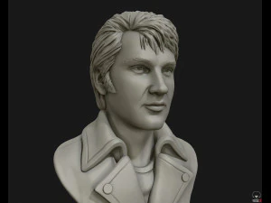 elvis presley sculpture ready to print 3d print model 3D Print Model