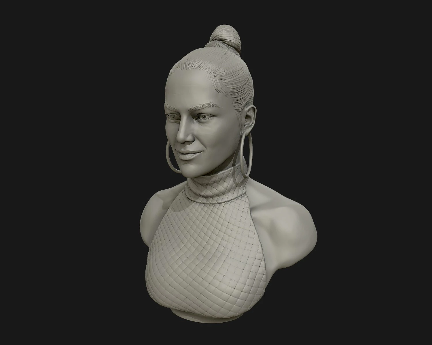 jennifer lopez sculpture ready to print 3d print model 3D Print Model .c4d .max .obj .3ds .fbx .stl .blend