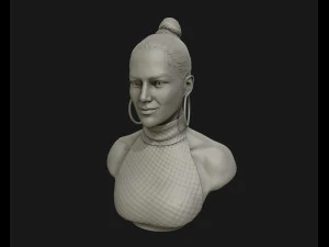 jennifer lopez sculpture ready to print 3d print model 3D Print Model