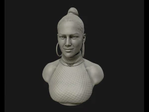 jennifer lopez sculpture ready to print 3d print model 3D Print Model