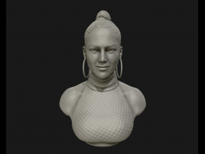 jennifer lopez sculpture ready to print 3d print model Model do druku 3D