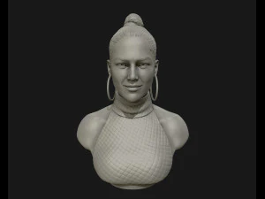 jennifer lopez sculpture ready to print 3d print model 3D Print Model