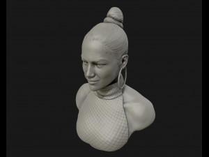 jennifer lopez sculpture ready to print 3d print model Model do druku 3D