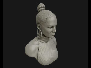 jennifer lopez sculpture ready to print 3d print model 3D Print Model