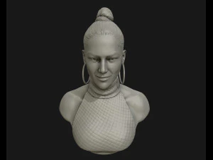 jennifer lopez sculpture ready to print 3d print model 3D Print Model