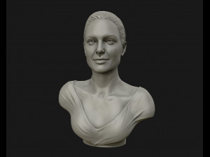 angelina jolie 3d bust ready to 3d print 3d print model 3D Принт Модель