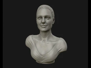 angelina jolie 3d bust ready to 3d print 3d print model 3D Print Model