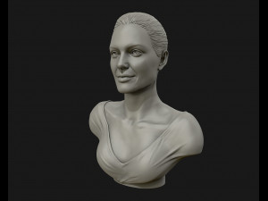 angelina jolie 3d bust ready to 3d print 3d print model 3D Принт Модель