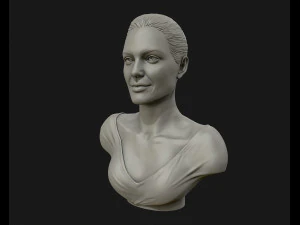 angelina jolie 3d bust ready to 3d print 3d print model 3D Print Model