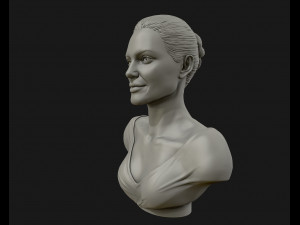 angelina jolie 3d bust ready to 3d print 3d print model 3D Принт Модель