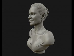 angelina jolie 3d bust ready to 3d print 3d print model 3D Принт Модель
