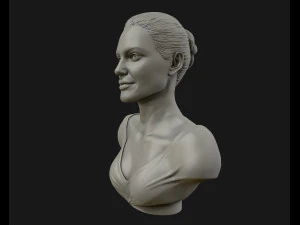 angelina jolie 3d bust ready to 3d print 3d print model 3D Print Model