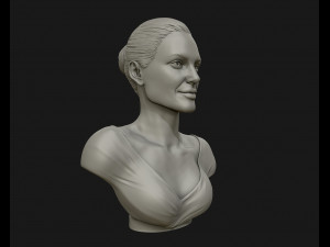 angelina jolie 3d bust ready to 3d print 3d print model 3D Принт Модель
