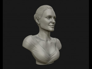 angelina jolie 3d bust ready to 3d print 3d print model 3D Принт Модель