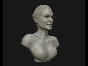 angelina jolie 3d bust ready to 3d print 3d print model 3D Print Model