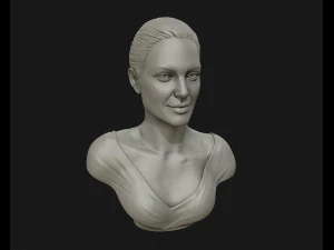 angelina jolie 3d bust ready to 3d print 3d print model 3D Print Model