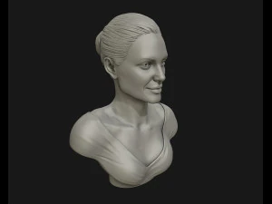 angelina jolie 3d bust ready to 3d print 3d print model 3D Print Model