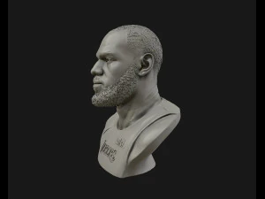 lebron james in lakers jersey ready to 3d print 3d print model 3D Print Model