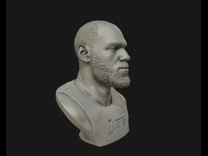 lebron james in lakers jersey ready to 3d print 3d print model 3D Print Model