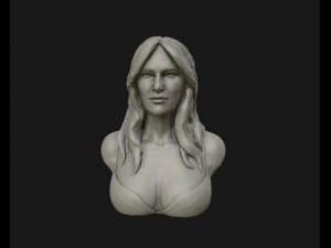 melania trump 3d bust sculpture 3d print model 3D Print Model