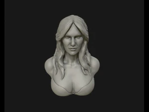 melania trump 3d bust sculpture 3d print model 3D Print Model