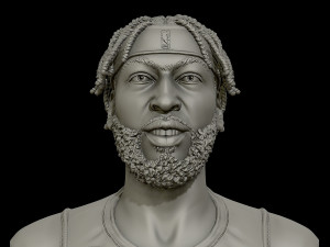 3d portrait of anthony davis with finals look 3d print model Model do druku 3D