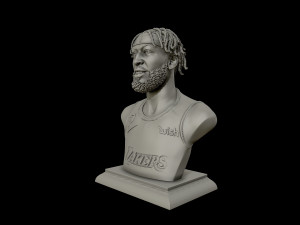 3d portrait of anthony davis with finals look 3d print model Model do druku 3D